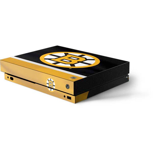 NHL Boston Bruins Jersey Xbox One X Console Skin